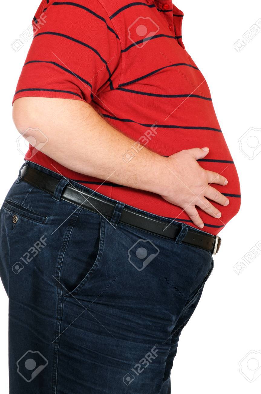 Dicker Mann Auf Weiss Isoliert Lizenzfreie Fotos Bilder Und Stock Fotografie Image 14674597