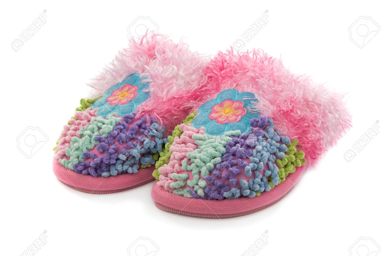 pluizige slippers