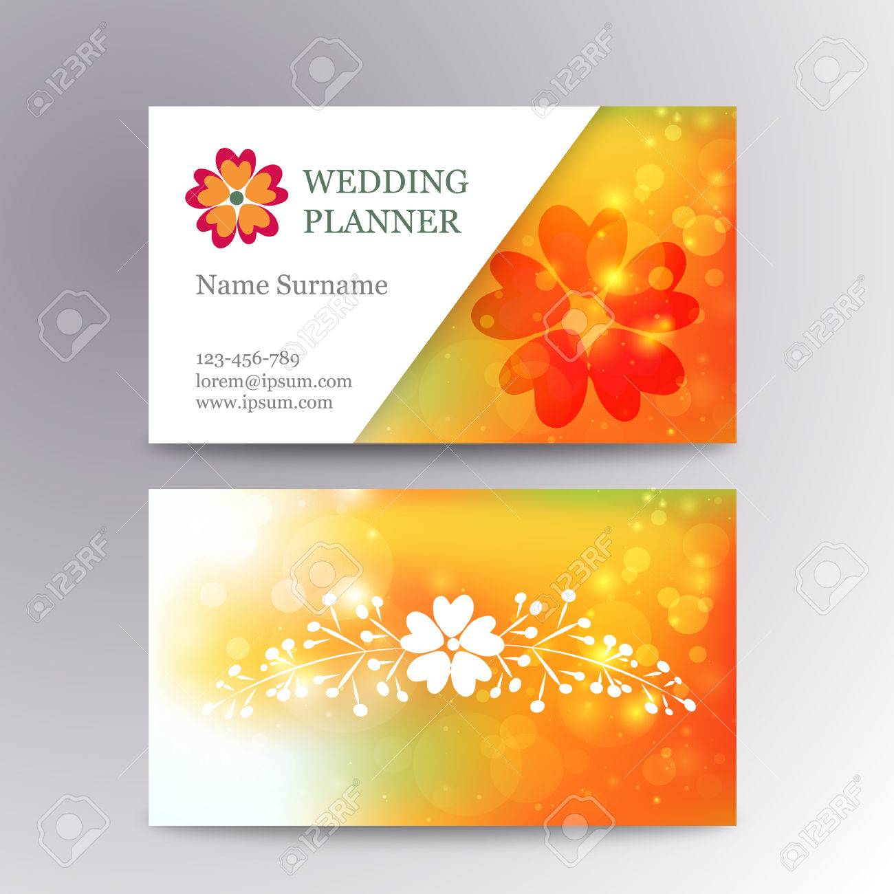 wedding business card templates free