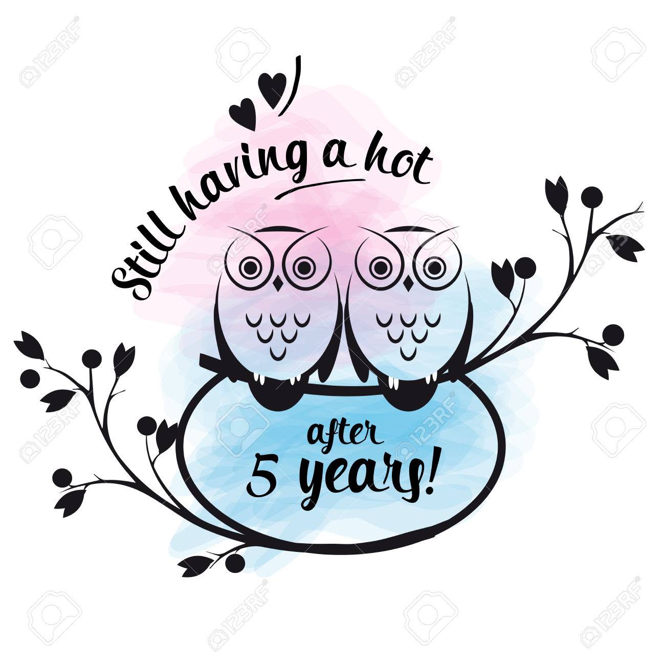 vector cute owls couple on a branch design quotes quotes about owls