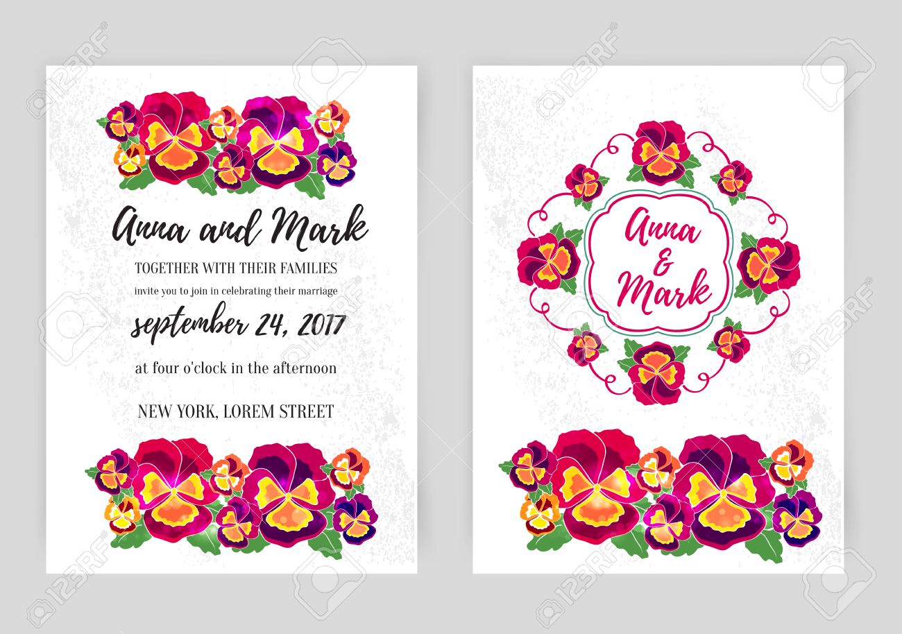 vector conjunto de invitaciones