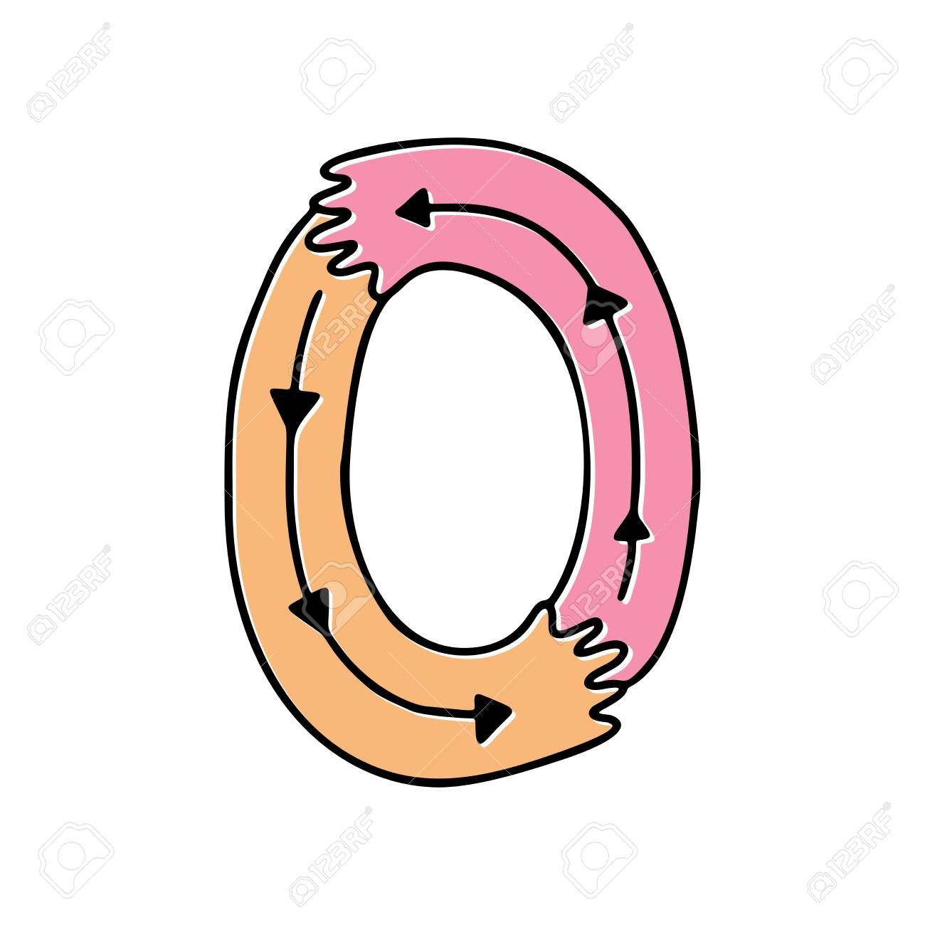 crazy hands alphabet hand drawn letter o royalty free cliparts crazy letter font