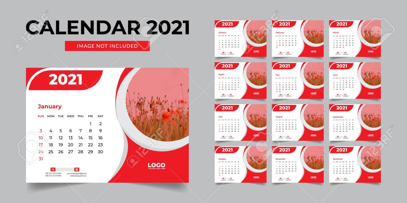 2021 Desk Calendar, Desk Calendar Template 2021, 2021 Corporate Desk  Calendar, 2021 Creative Desk Calendar Royalty Free SVG, Cliparts, Vectors,  and Stock Illustration. Image 155771509.