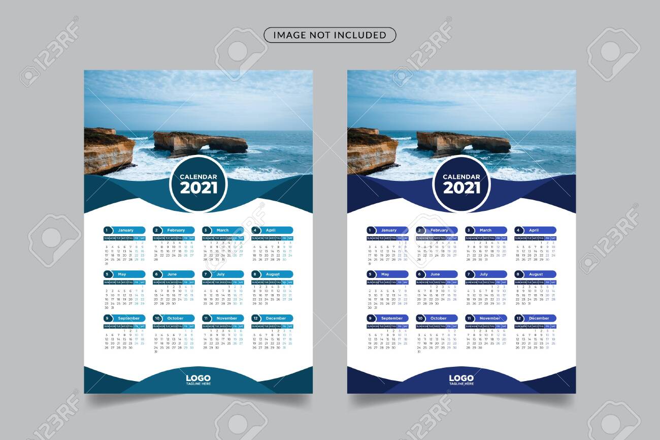 21 Wall Calendar Design Template 21 New Year Wall Calendar Royalty Free Cliparts Vectors And Stock Illustration Image