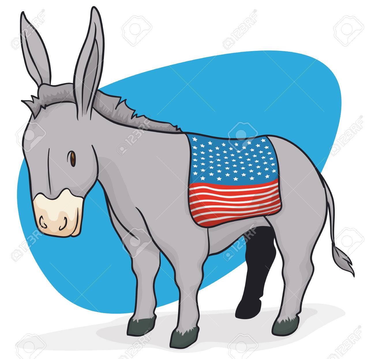 poster with donkey and