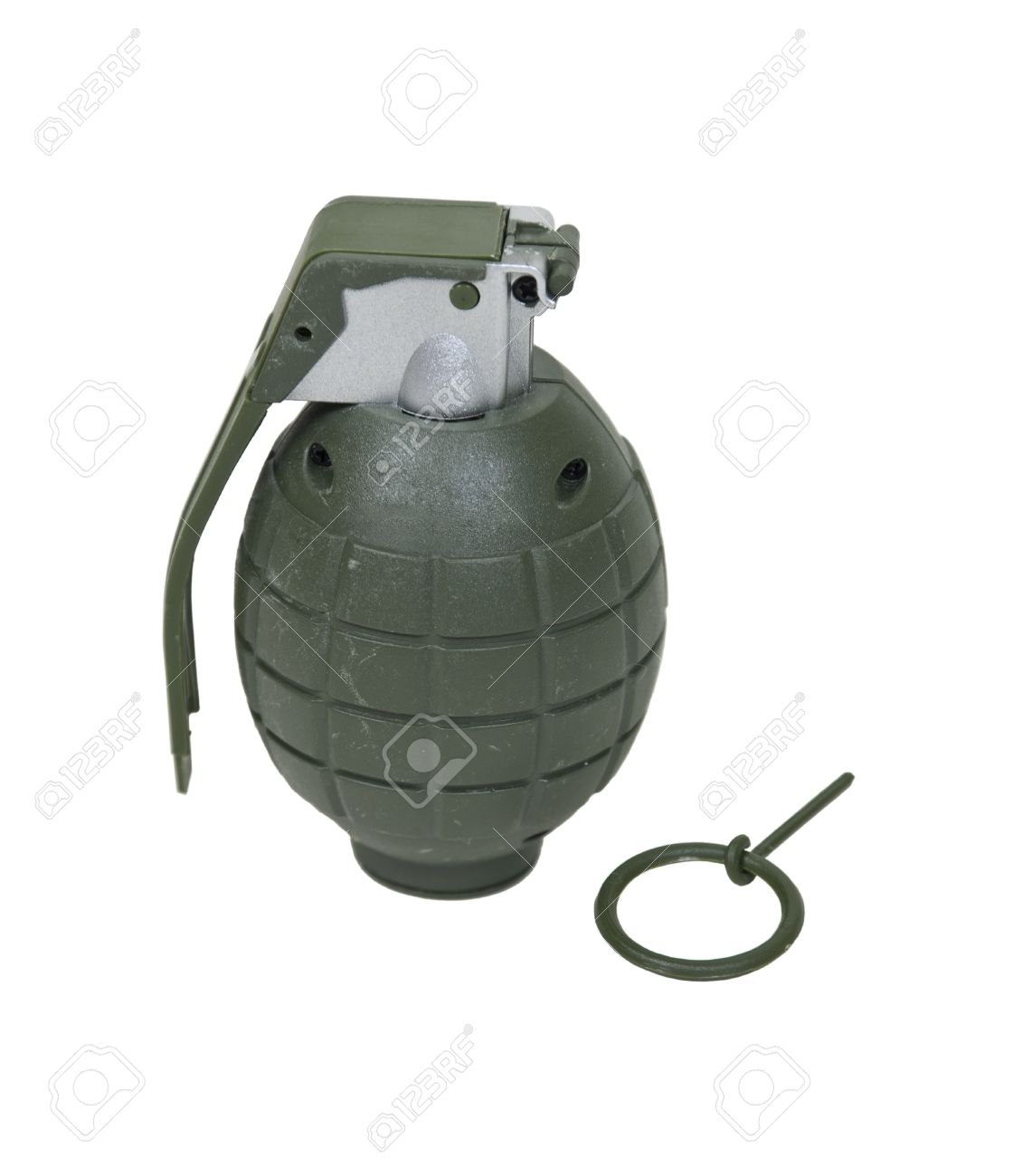 Verte Retro Grenade Militaire Pour Faire Exploser Des Choses Banque D Images Et Photos Libres De Droits Image