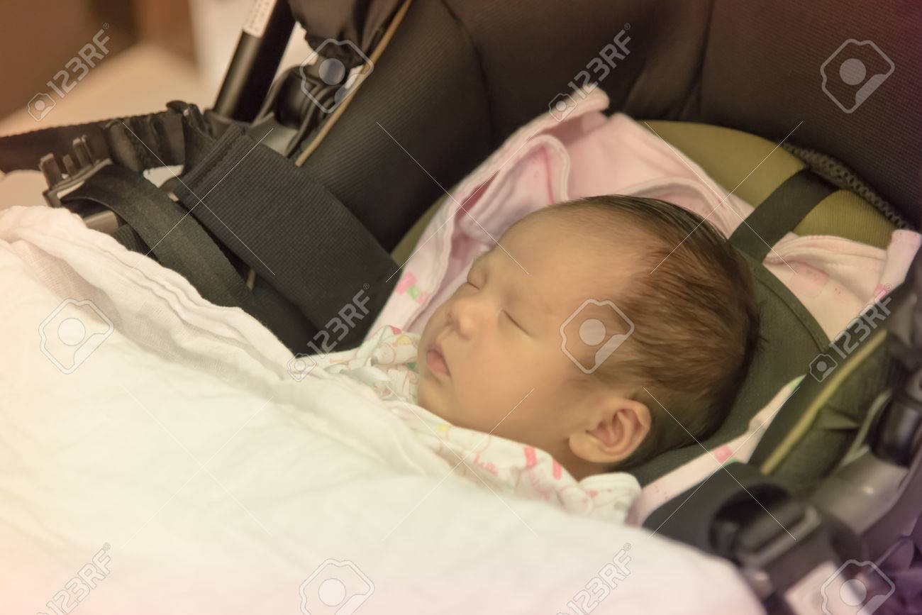 baby sleeping stroller