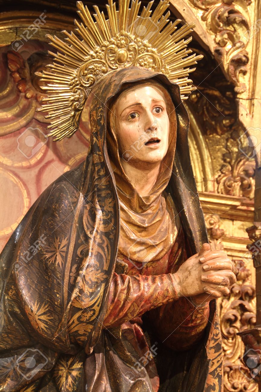 セビリア 17 世紀の悲しみの聖母 の写真素材 画像素材 Image