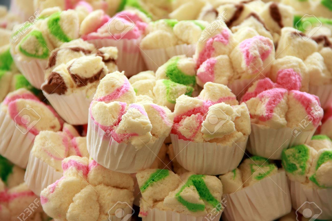 Bolu Kukus Traditional Indonesian Steamed Cake Stock Photo Picture