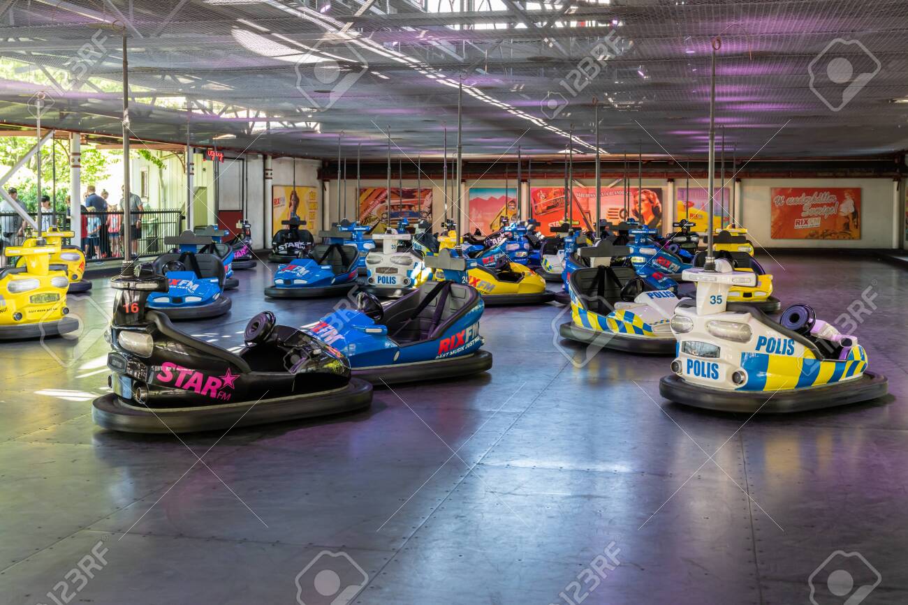 amusement park bumper cars