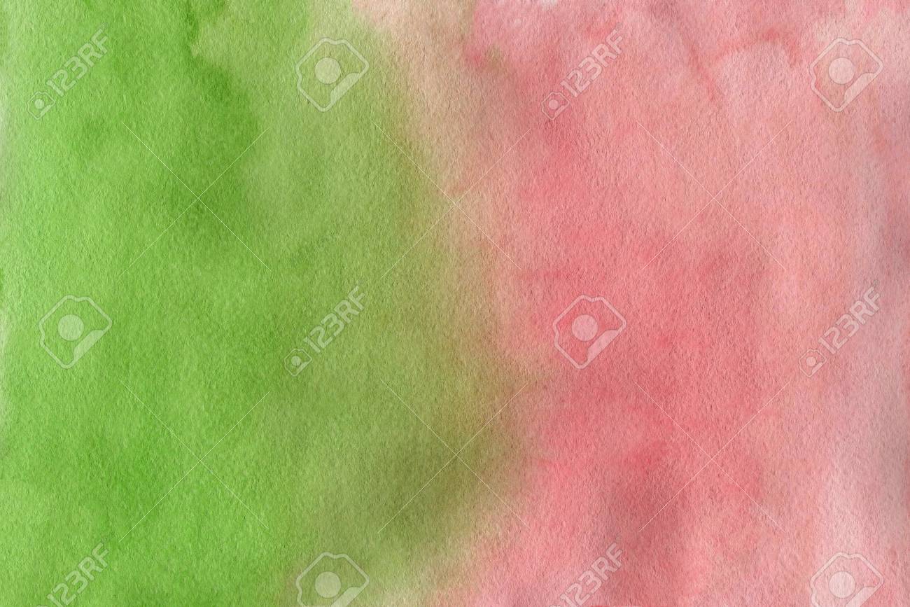 Abstrait Aquarelle Gradient De Texture Aquarelle Rose Et Vert Fond Degrade Vert Et Saumon Banque D Images Et Photos Libres De Droits Image