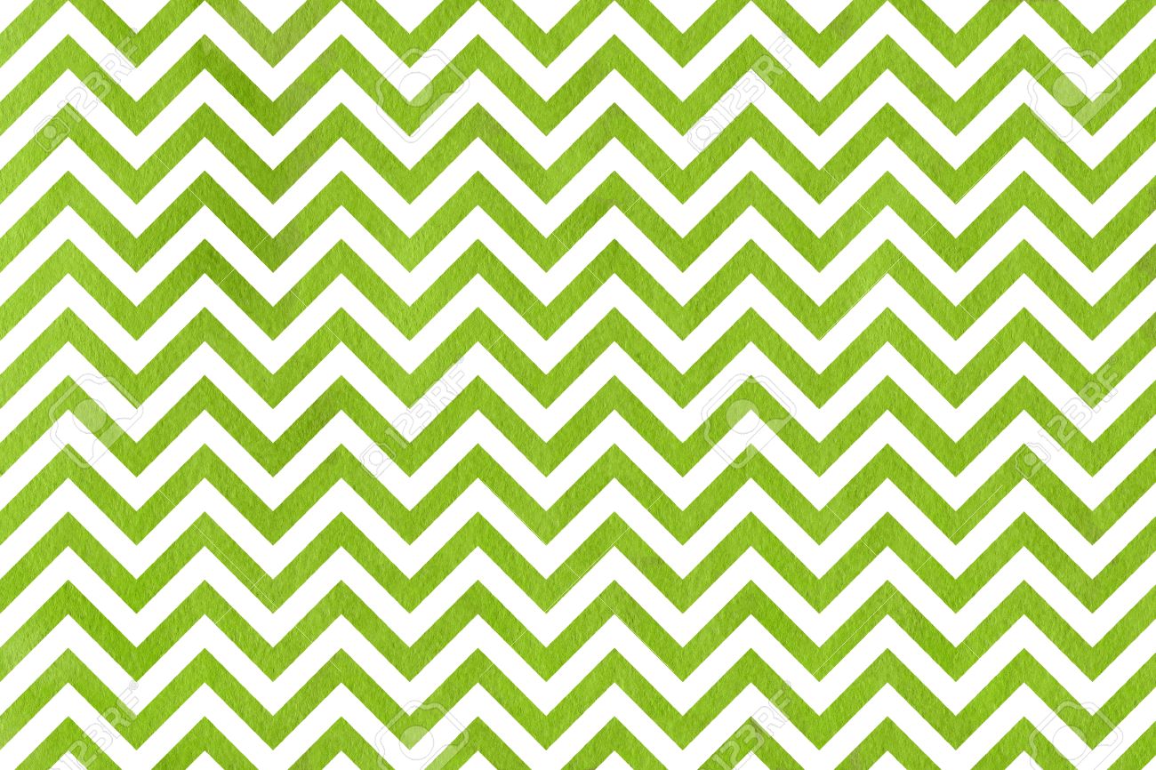 水彩緑ストライプの背景 シェブロン 抽象的な水彩背景白地に緑のストライプ の写真素材 画像素材 Image