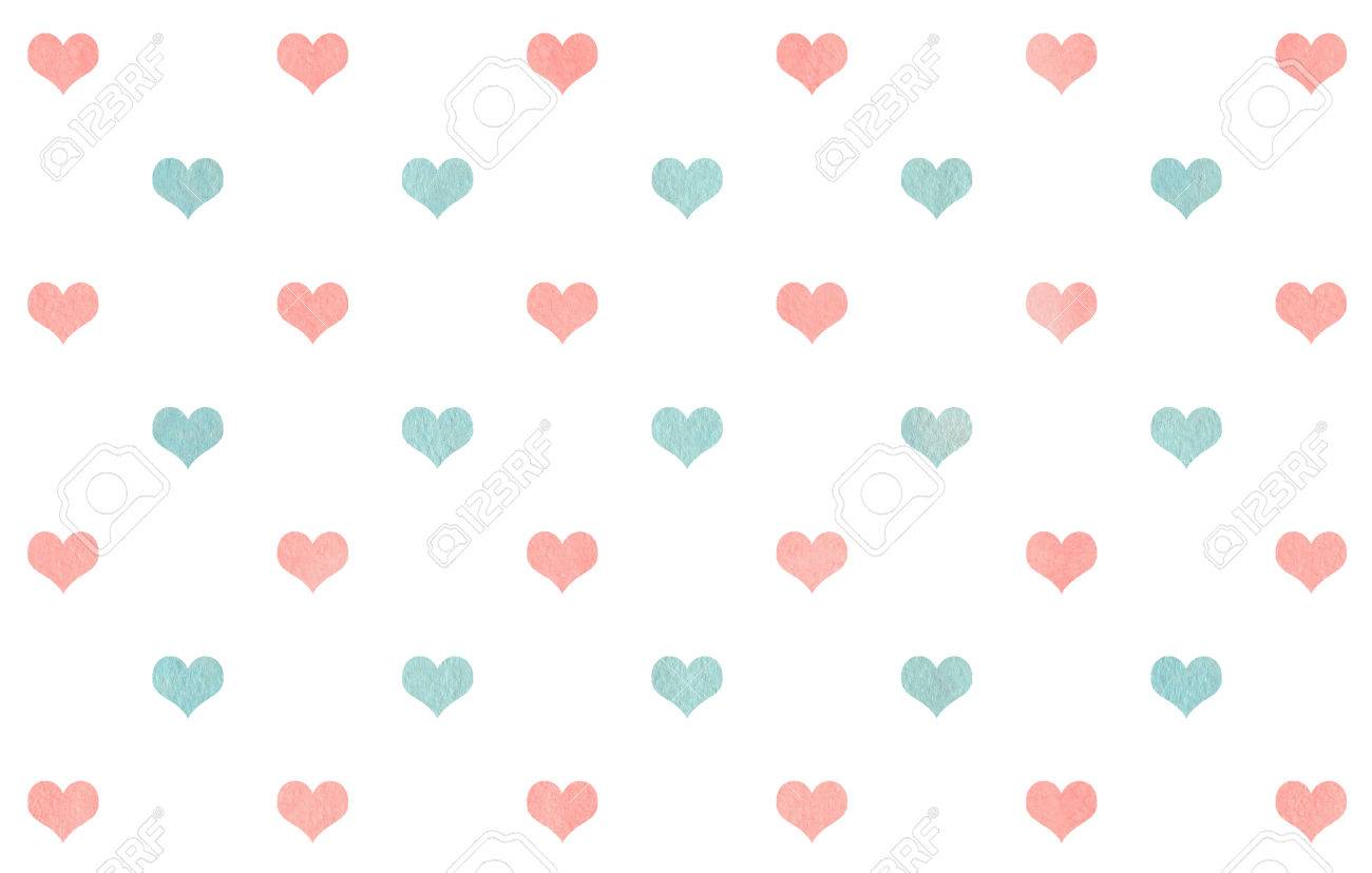 Corazones Azules Sobre Fondo Blanco Patron De Luz De Color Rosa Y La Acuarela Fotos Retratos Imagenes Y Fotografia De Archivo Libres De Derecho Image 65058437