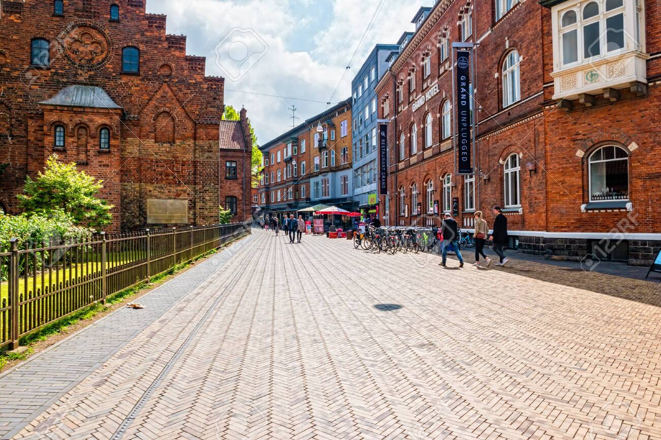Odense Denmark May 19 Street Life In Odense People Spend Stock Photo Picture And Royalty Free Image Image