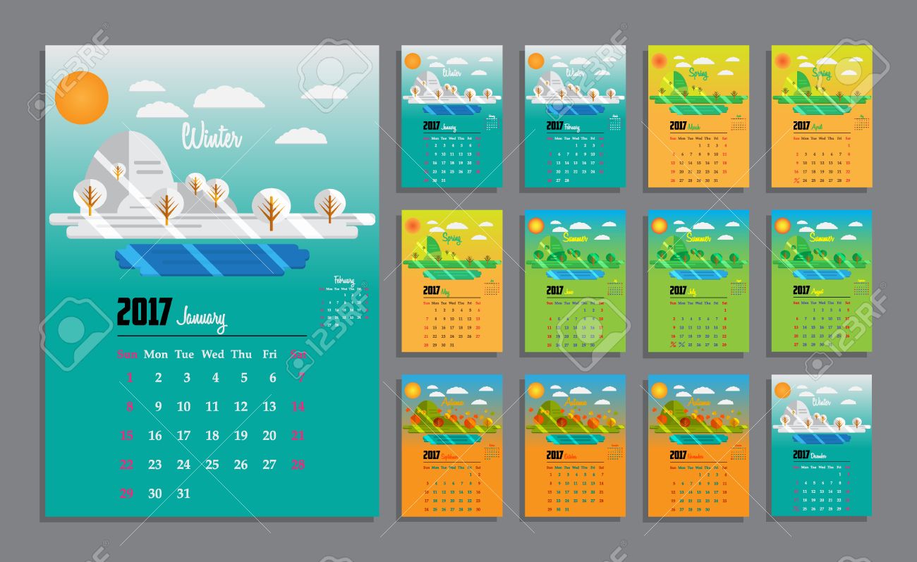 seasons calendar 2018