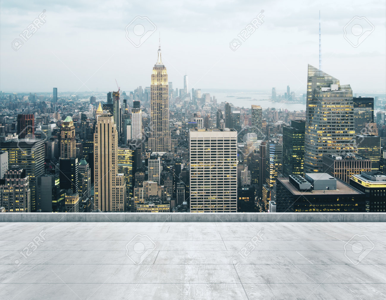 City Rooftop Background