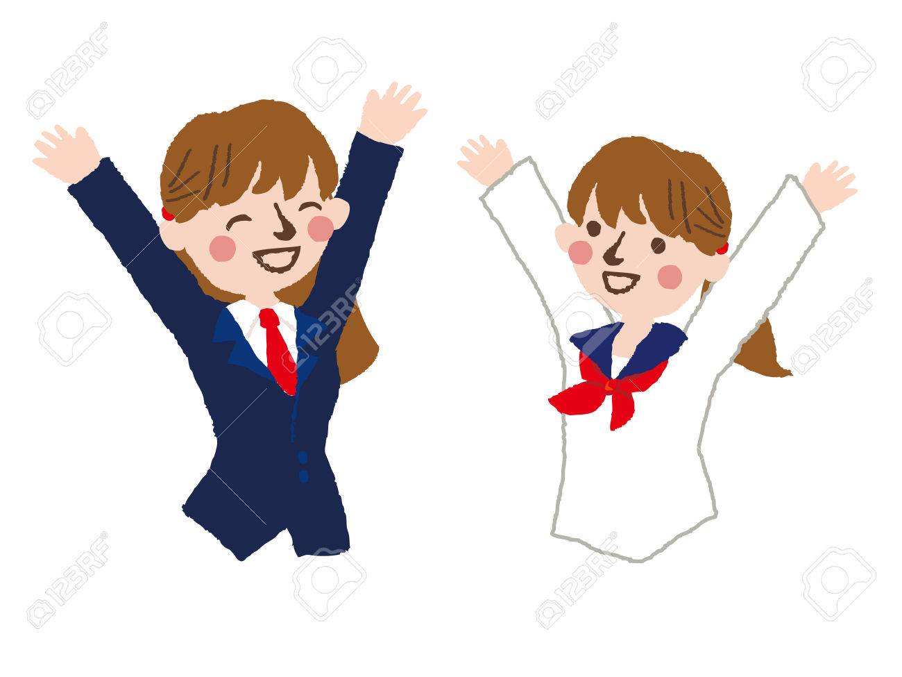 幸せな学生ベクトル イラスト のイラスト素材 ベクタ Image