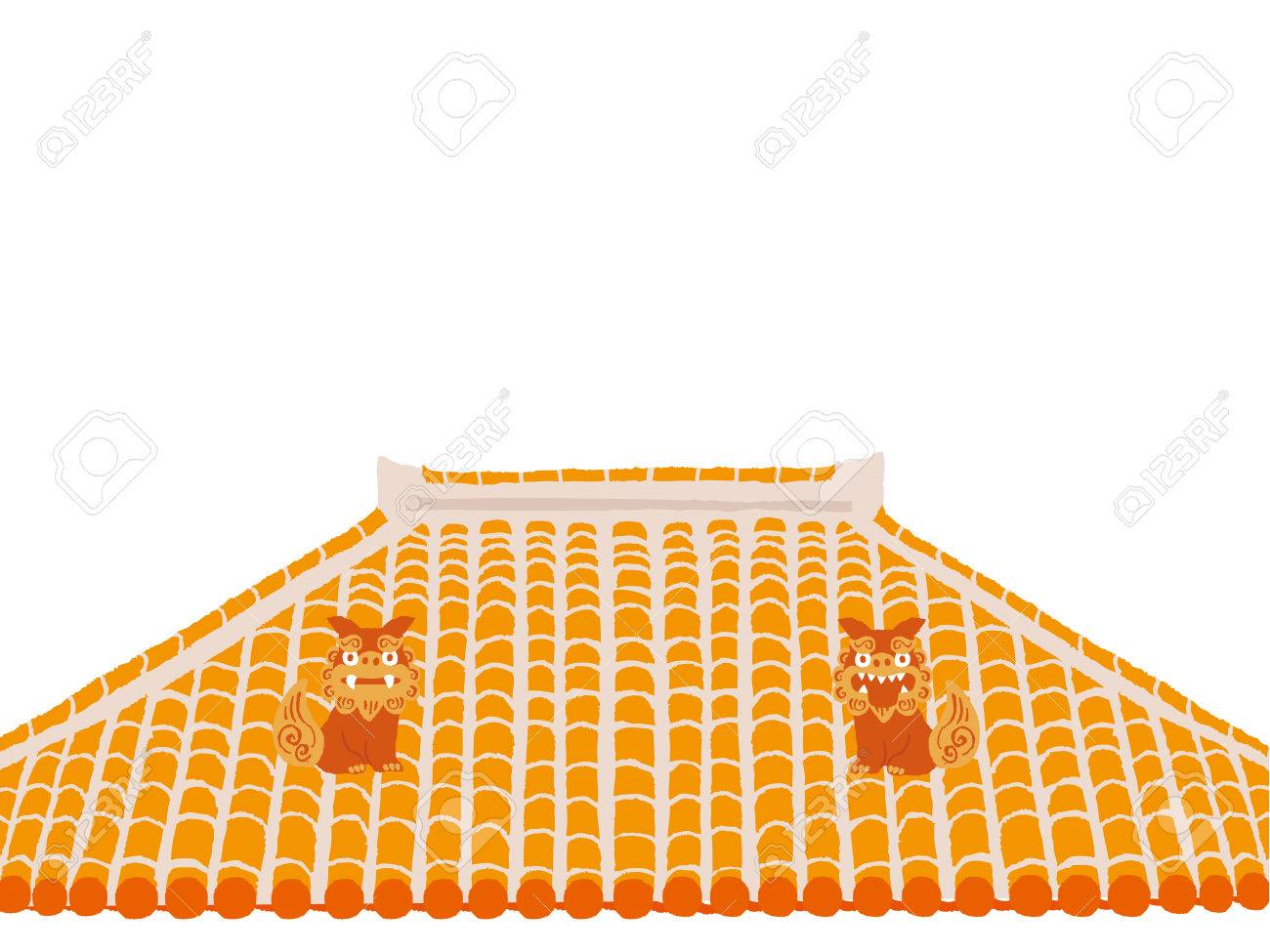 Okinawa House Of Guardian Angel Shisa Royalty Free Cliparts Vectors And Stock Illustration Image