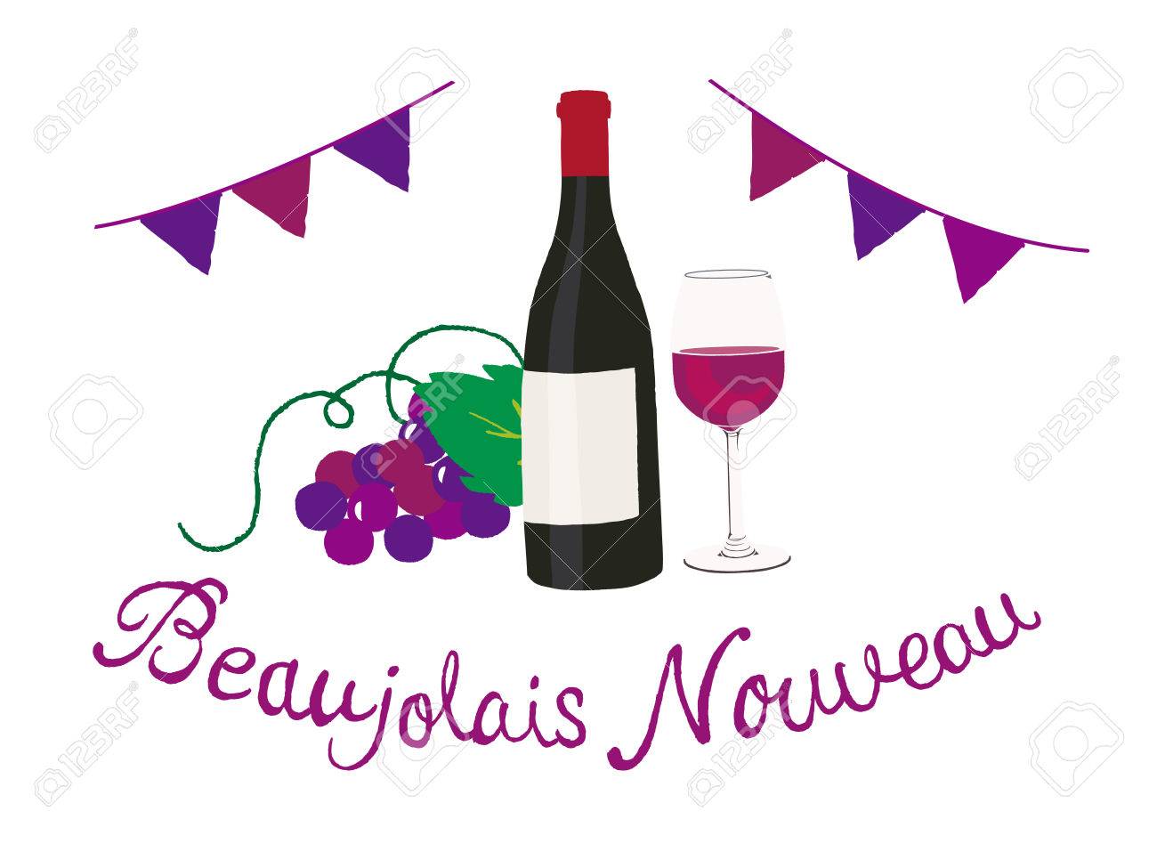 Beaujolais Nouveau Royalty Free Cliparts Vectors And Stock Illustration Image
