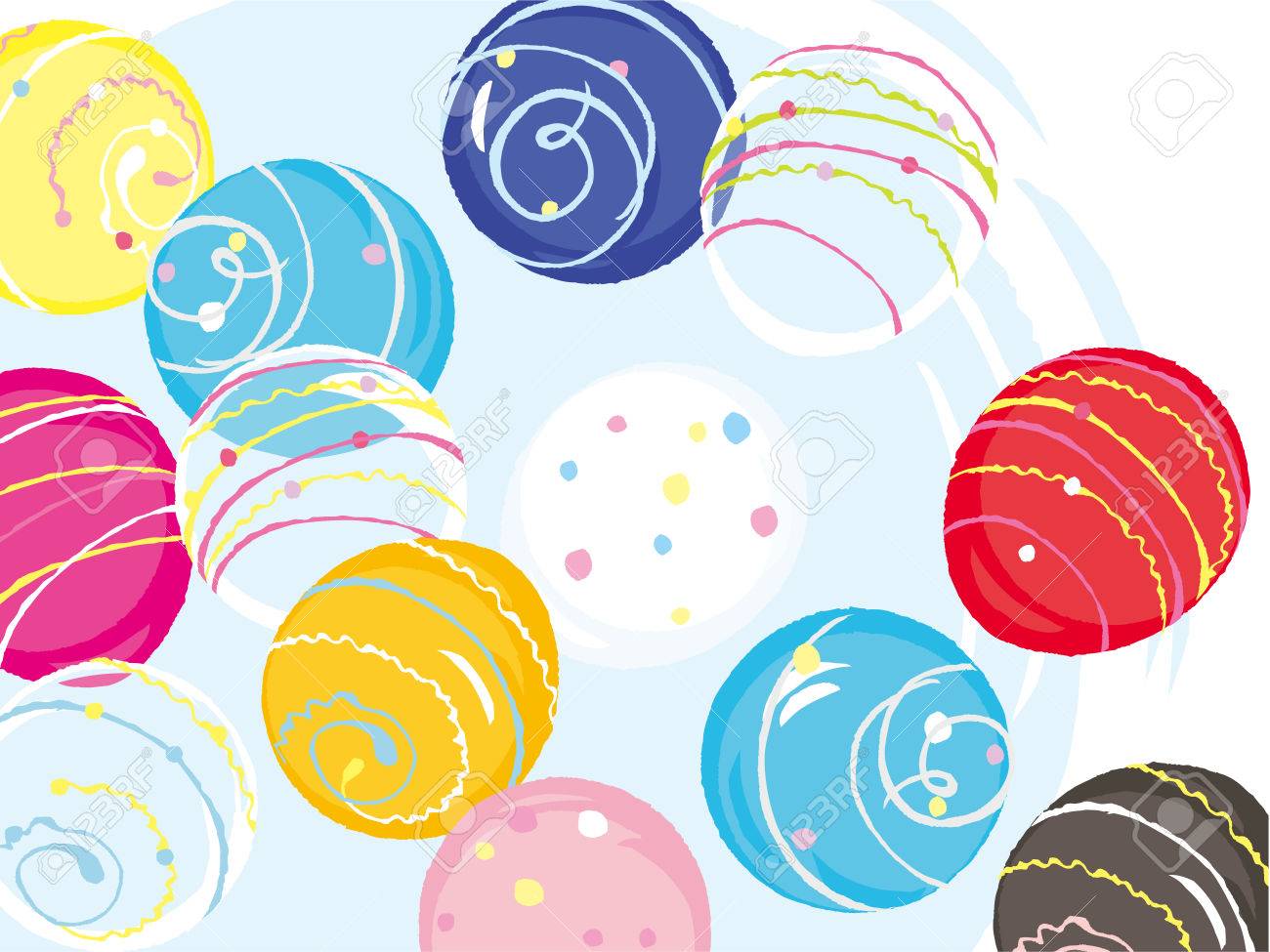 水風船 ヨーヨー のイラスト素材 ベクタ Image 水風船 ヨーヨー のイラスト素材 ベクタ Image