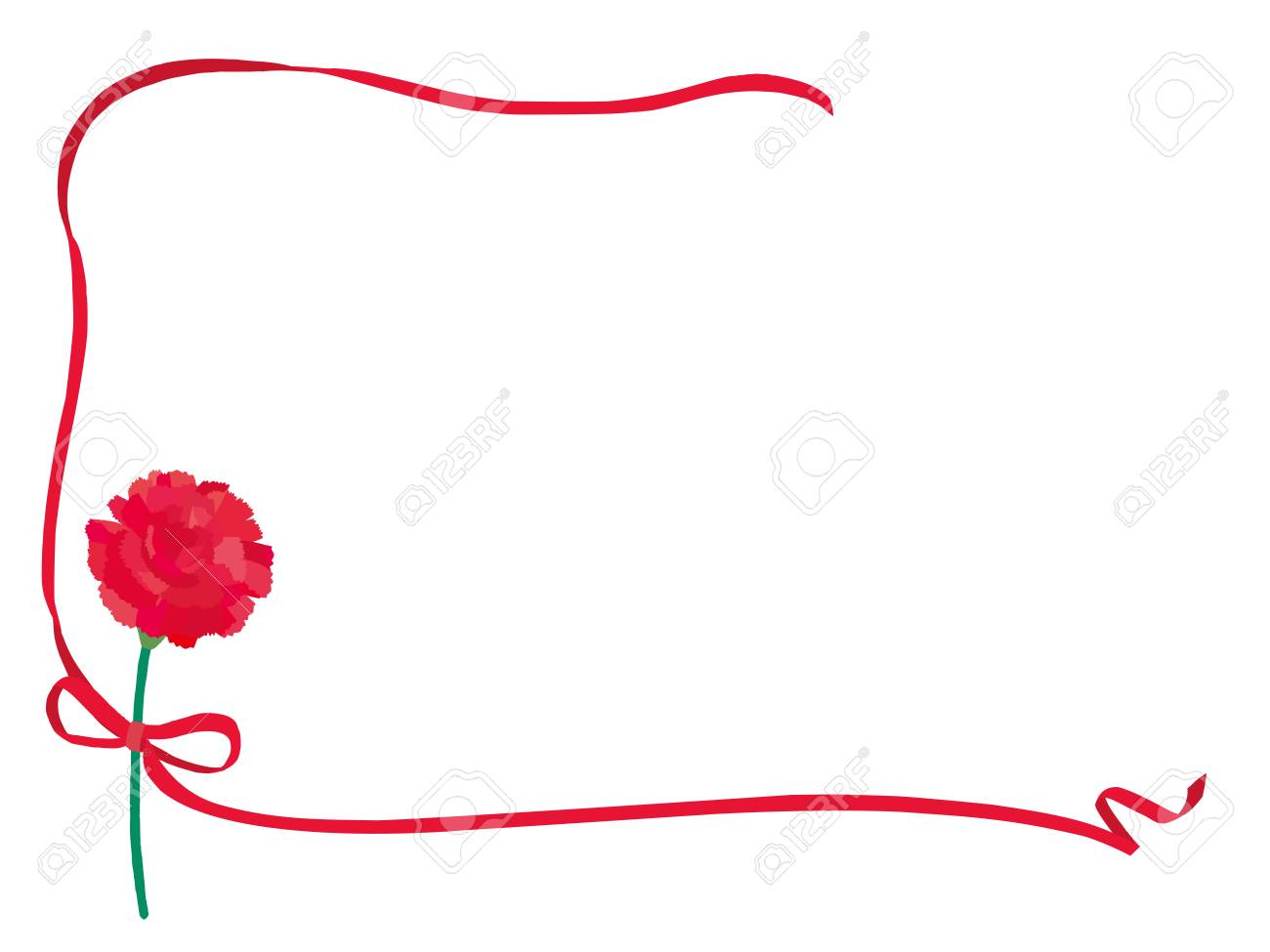 カーネーション母の日の背景のイラスト素材 ベクタ Image