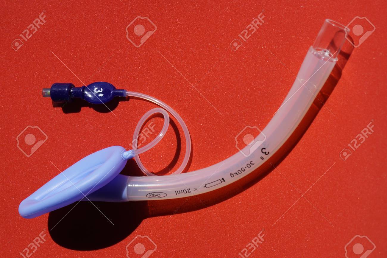 Download Laryngeal Mask Airway For Emergency Medical Help On A Red Background Stock Photo Picture And Royalty Free Image Image 105282405 PSD Mockup Templates