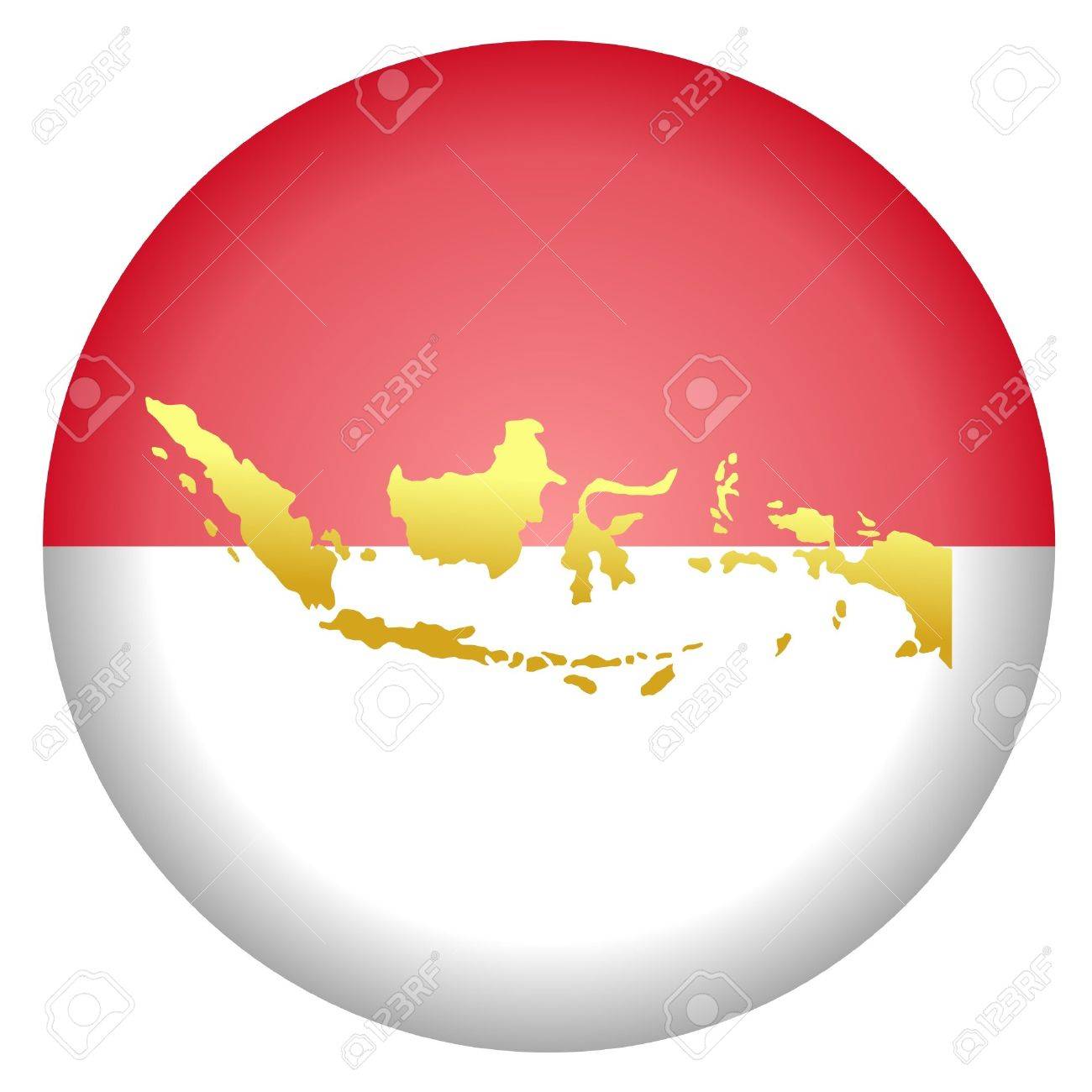 インドネシアのナショナル カラーのボタン のイラスト素材 ベクタ Image