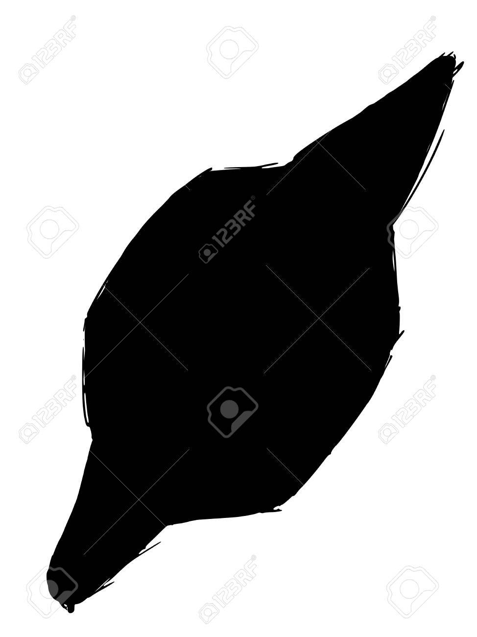 black silhouette of flying ufo royalty free cliparts vectors and