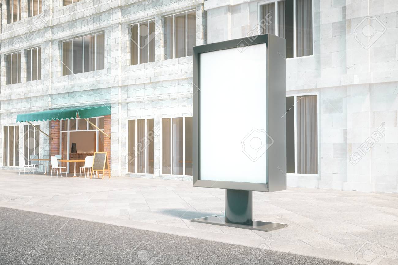 blank ad banner with