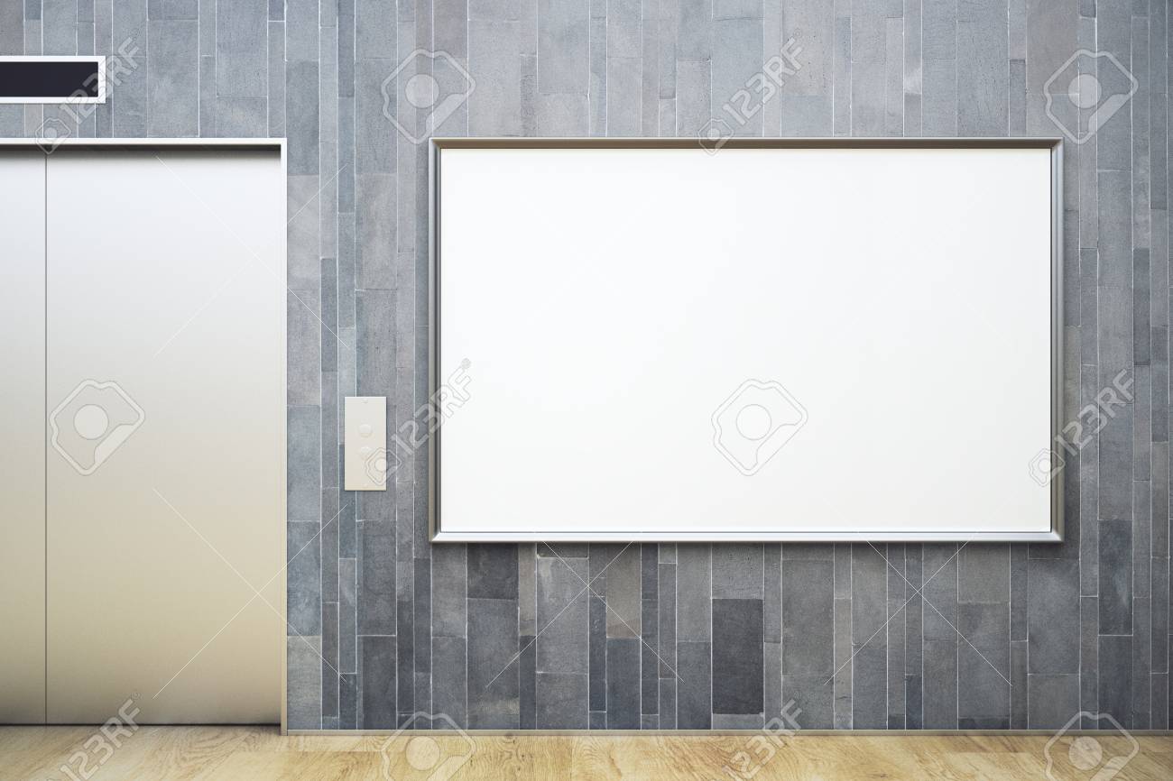 Interior De Madera Contemporanea Con La Elevacion Y La Cartelera