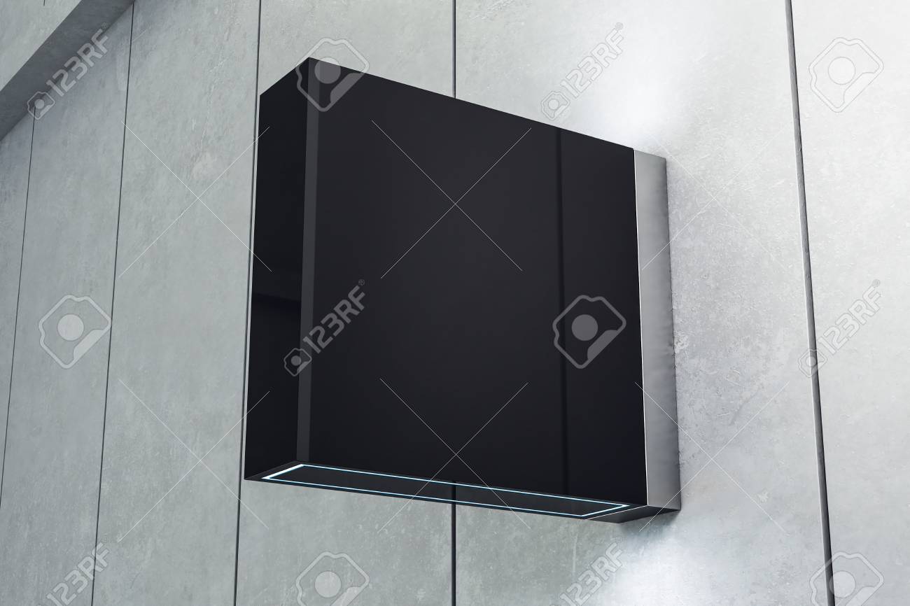 Download Empty Square Shiny Black Stopper On Light Background Mock Up Stock Photo Picture And Royalty Free Image Image 118785771