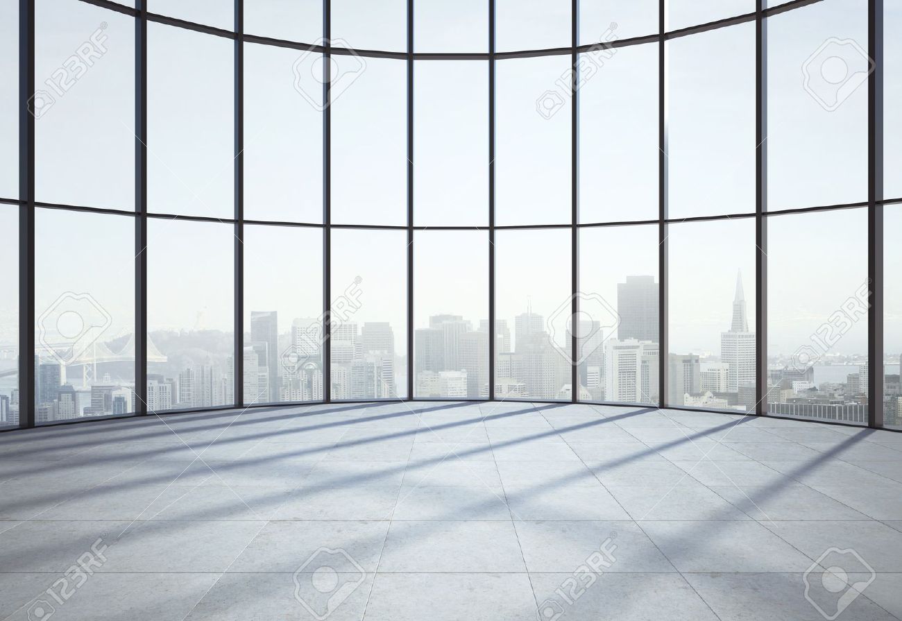 big sunlight hall and window window office