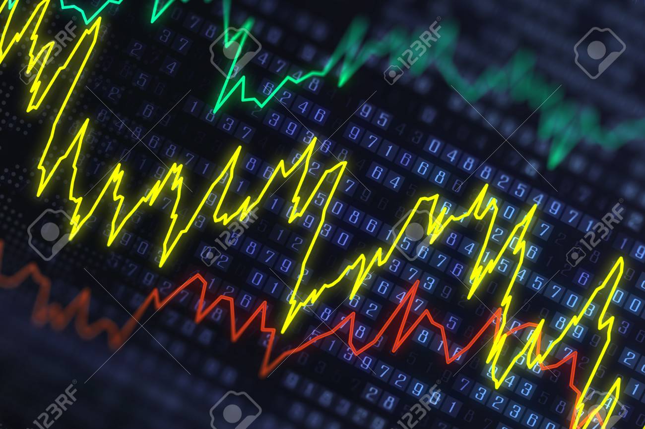 Creative Forex Chart Background Trade Investment And Analysis - 