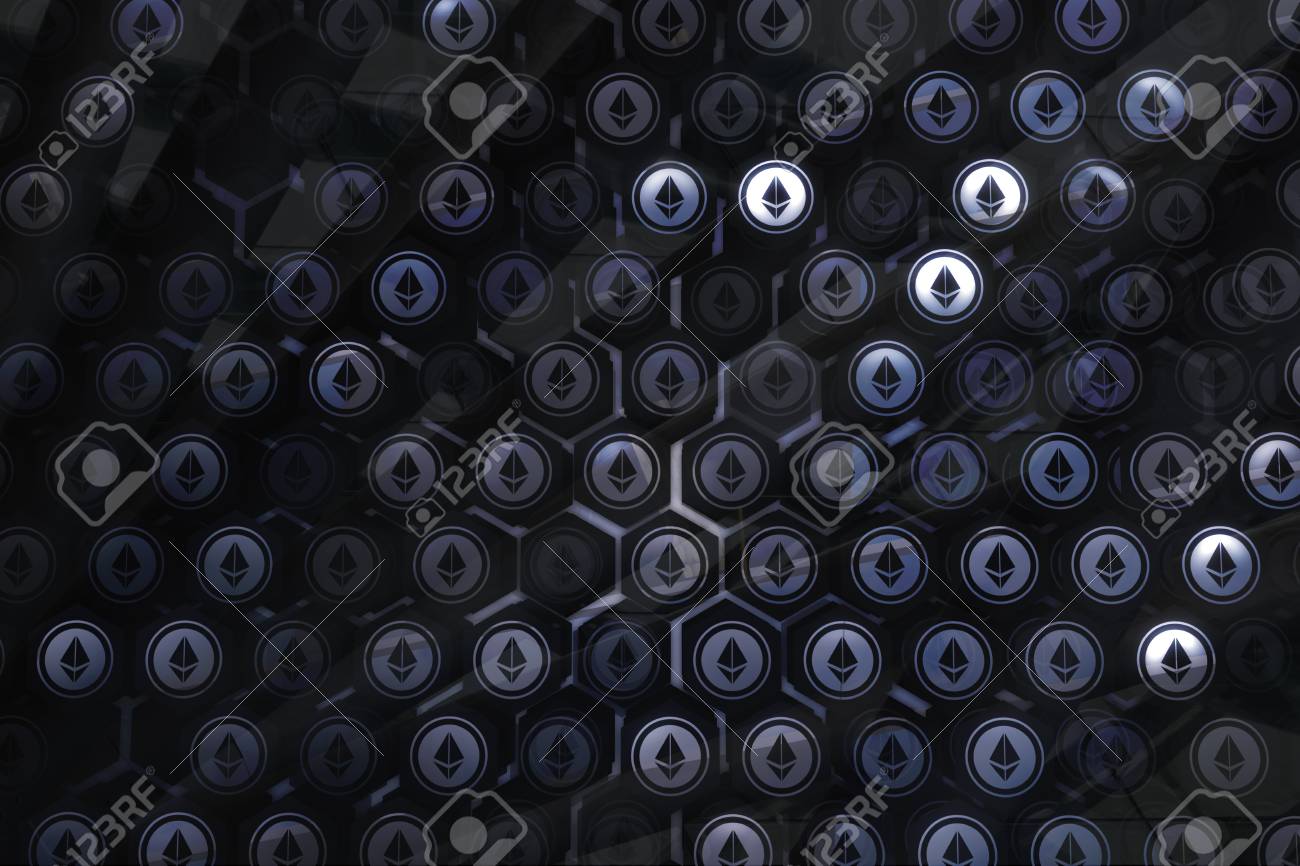 Creative Ethereum Background. Cryptocurrency Crystal, Finance And Market  Concept. 3D Rendering Stock Photo, Picture and Royalty Free Image. Image  94076178.