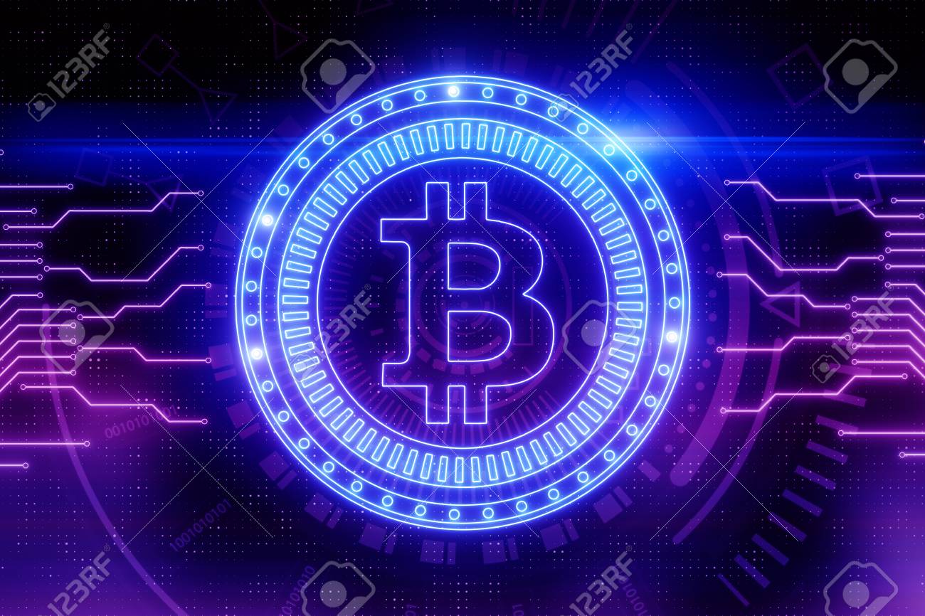 창의적으로 빛나는 비트코인 배경 암호화폐 및 결제 개념 3d 렌더링 로열티 무료 사진, 그림, 이미지 그리고 스톡포토그래피. Image  105811675