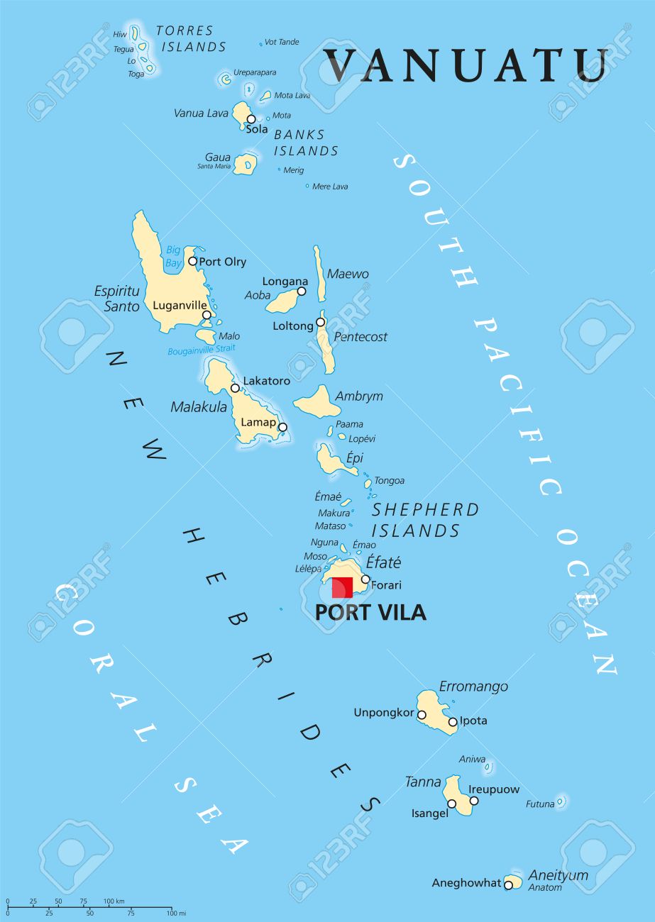 carte de vanuatu