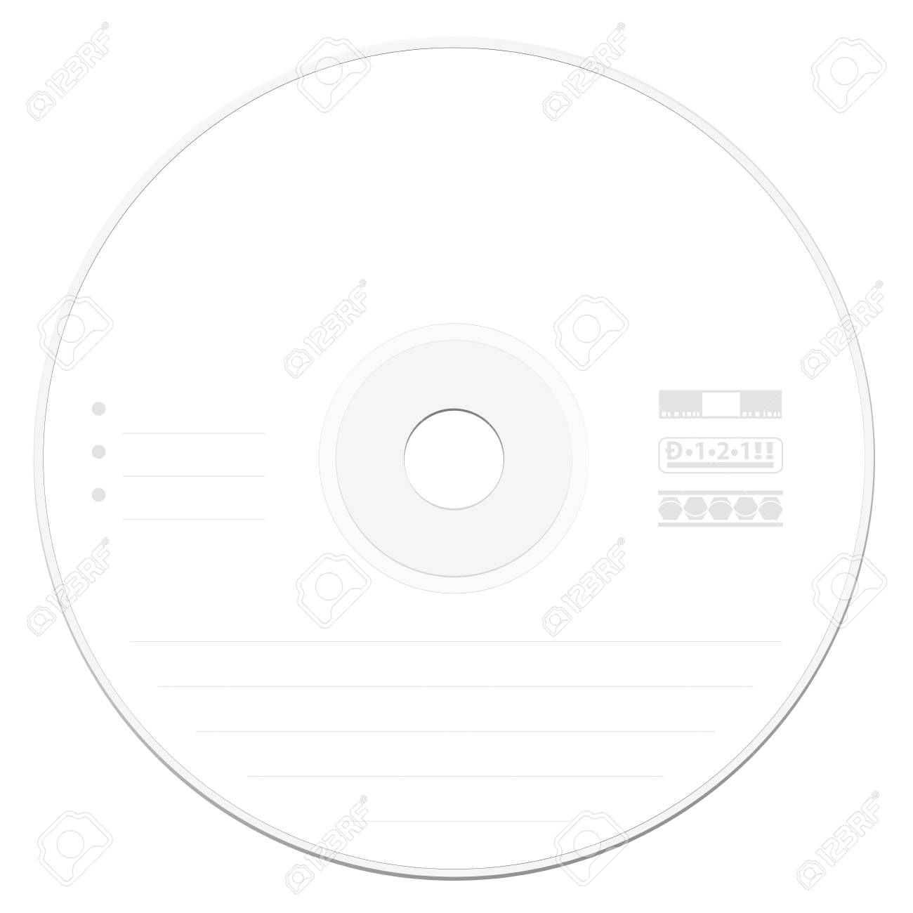 compact disc label template