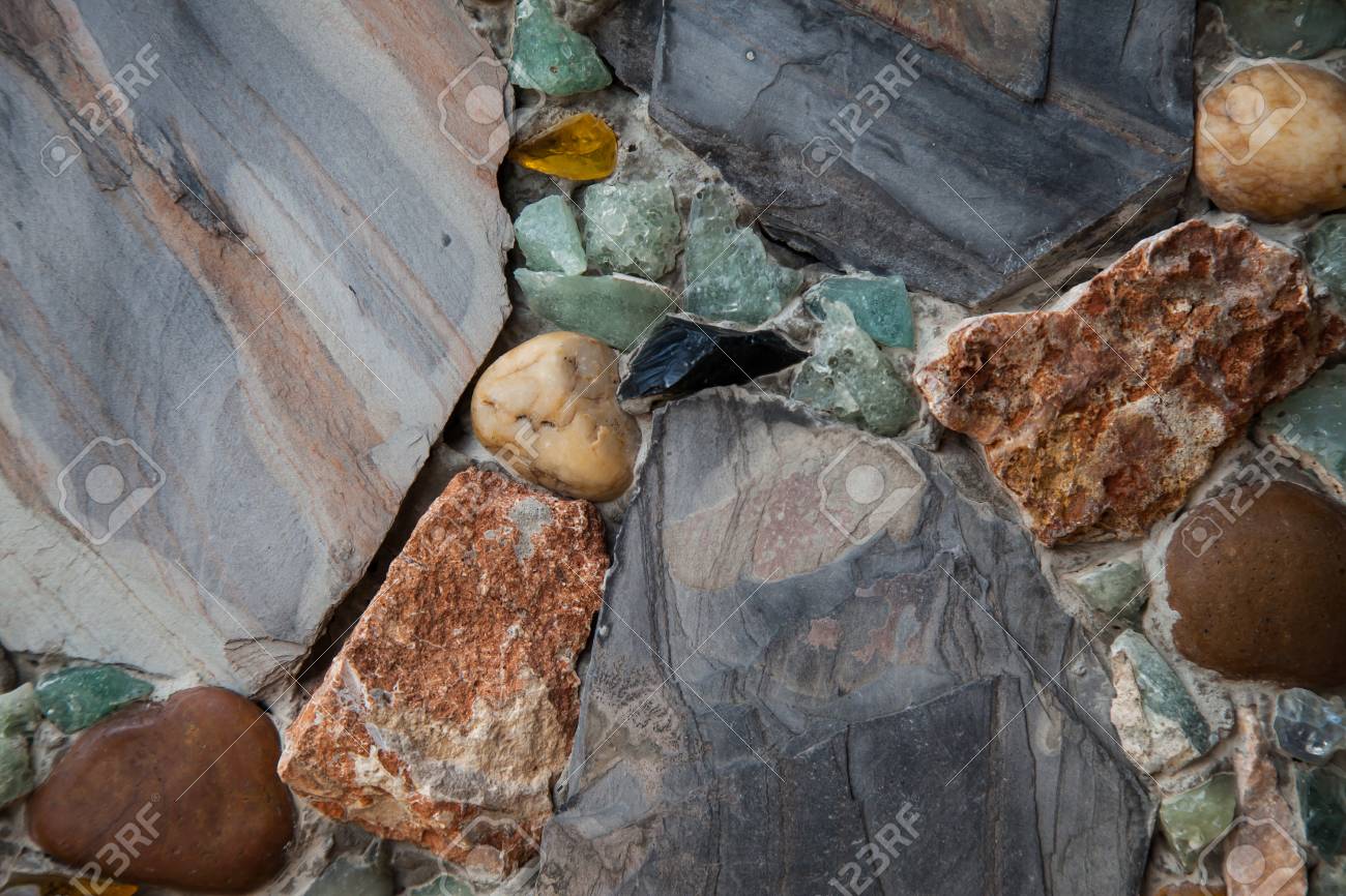 Recycled Wall Tiles Stone Mosaic Broken Glass Gravel