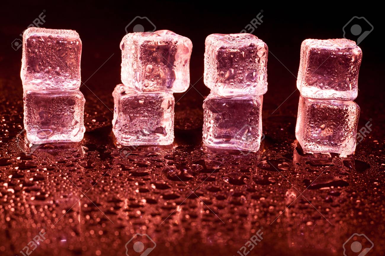 red ice cubes