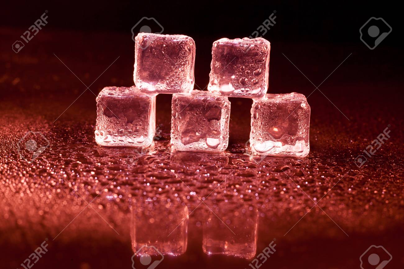 red ice cubes