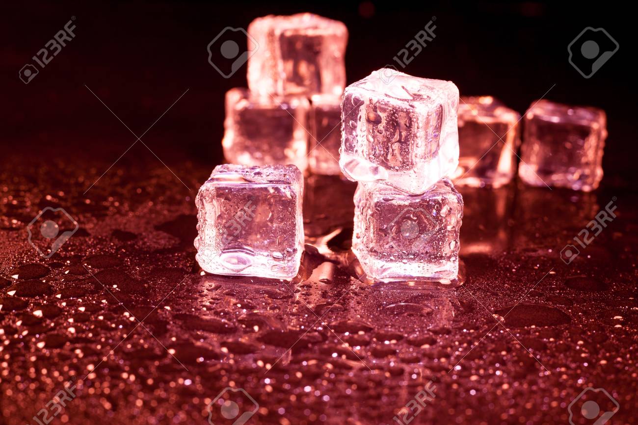 red ice cubes