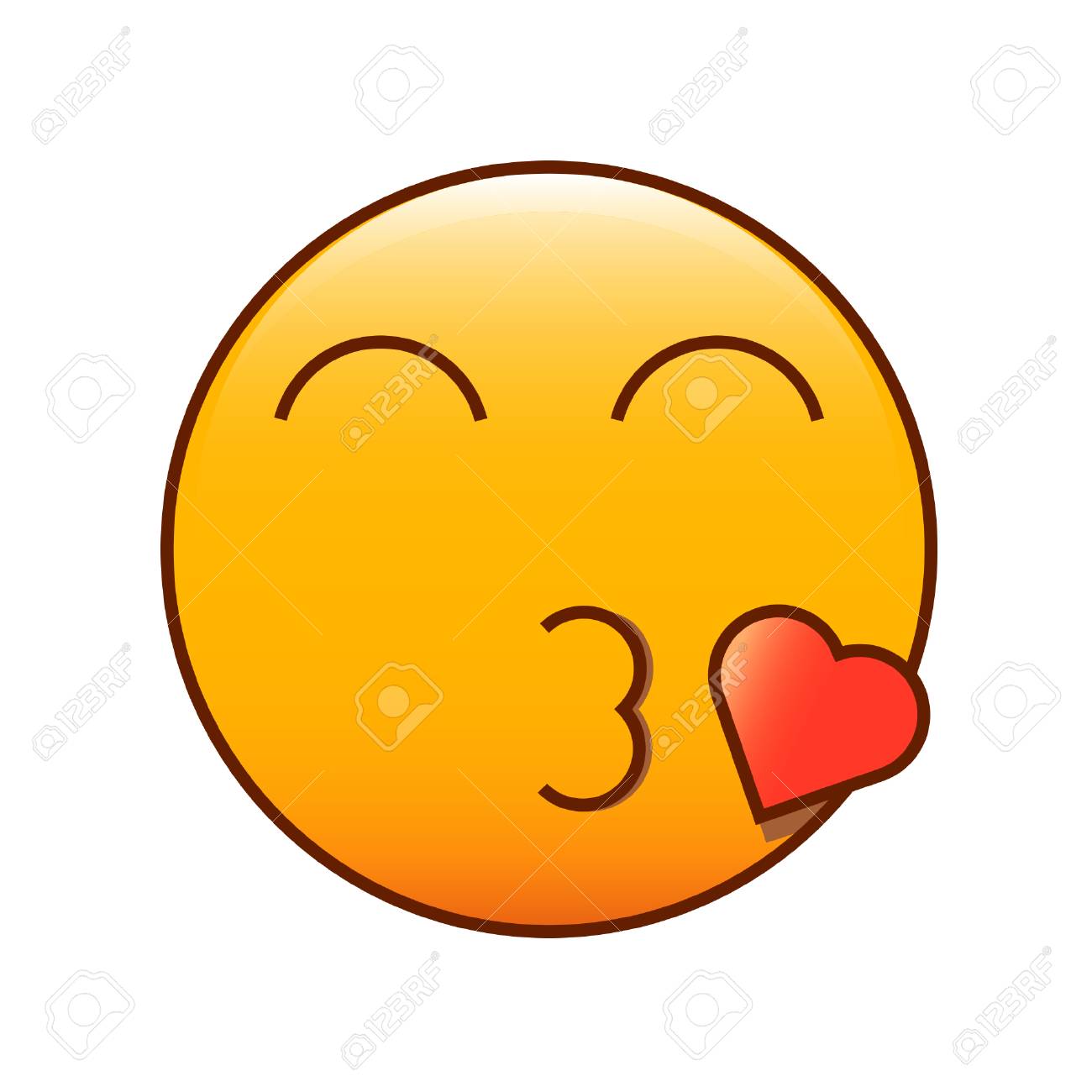 Emoticon Kussen Netter Romantischer Emoji Smiley Lizenzfrei Nutzbare Vektorgrafiken Clip Arts Illustrationen Image 82276113