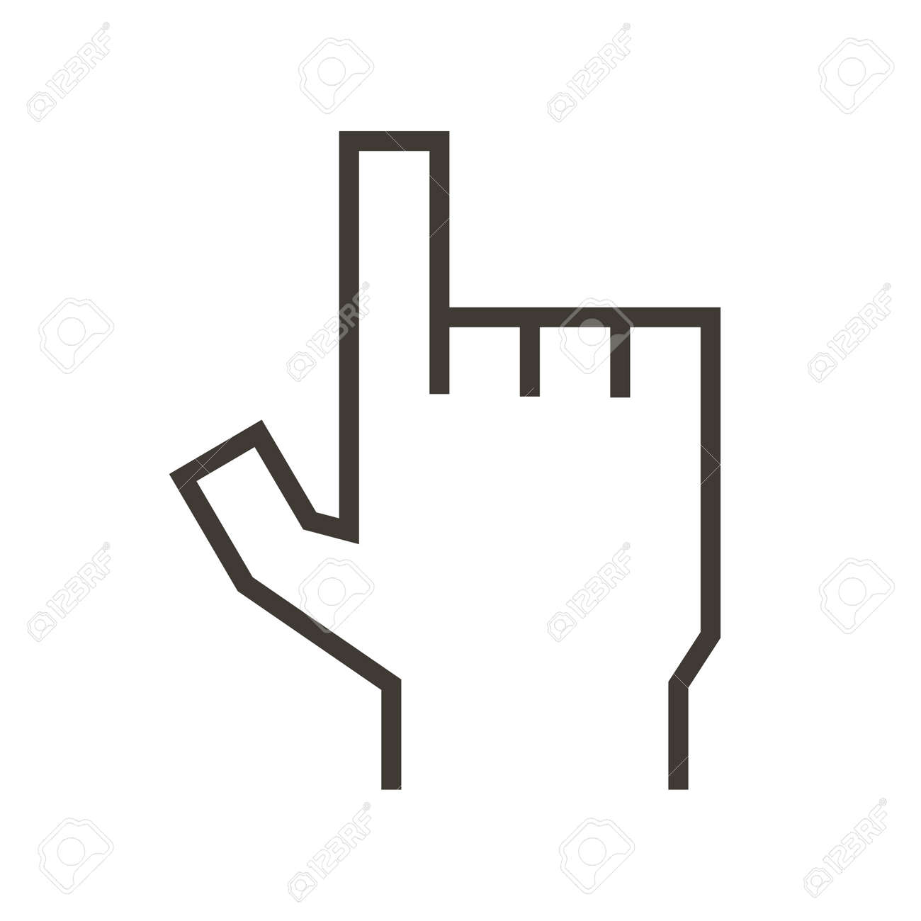 Finger pointing icon. Vector illustration design representing either mouse click or volunteering and available subjects - 158456434 Finger pointing icon. Vector illustration design representing either mouse click or volunteering and available subjects - 158456434