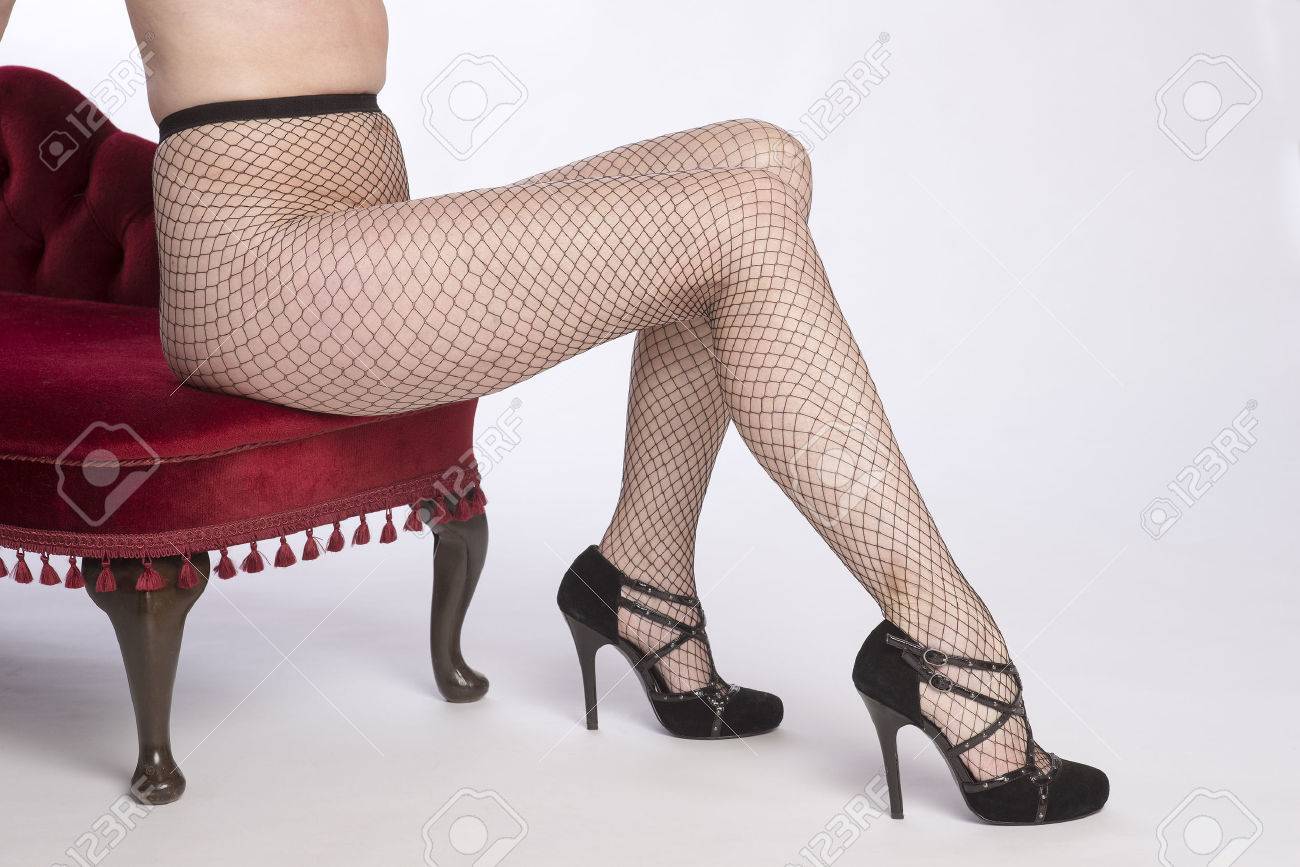 黒の網タイツを着ている女性 の写真素材 画像素材 Image 2525