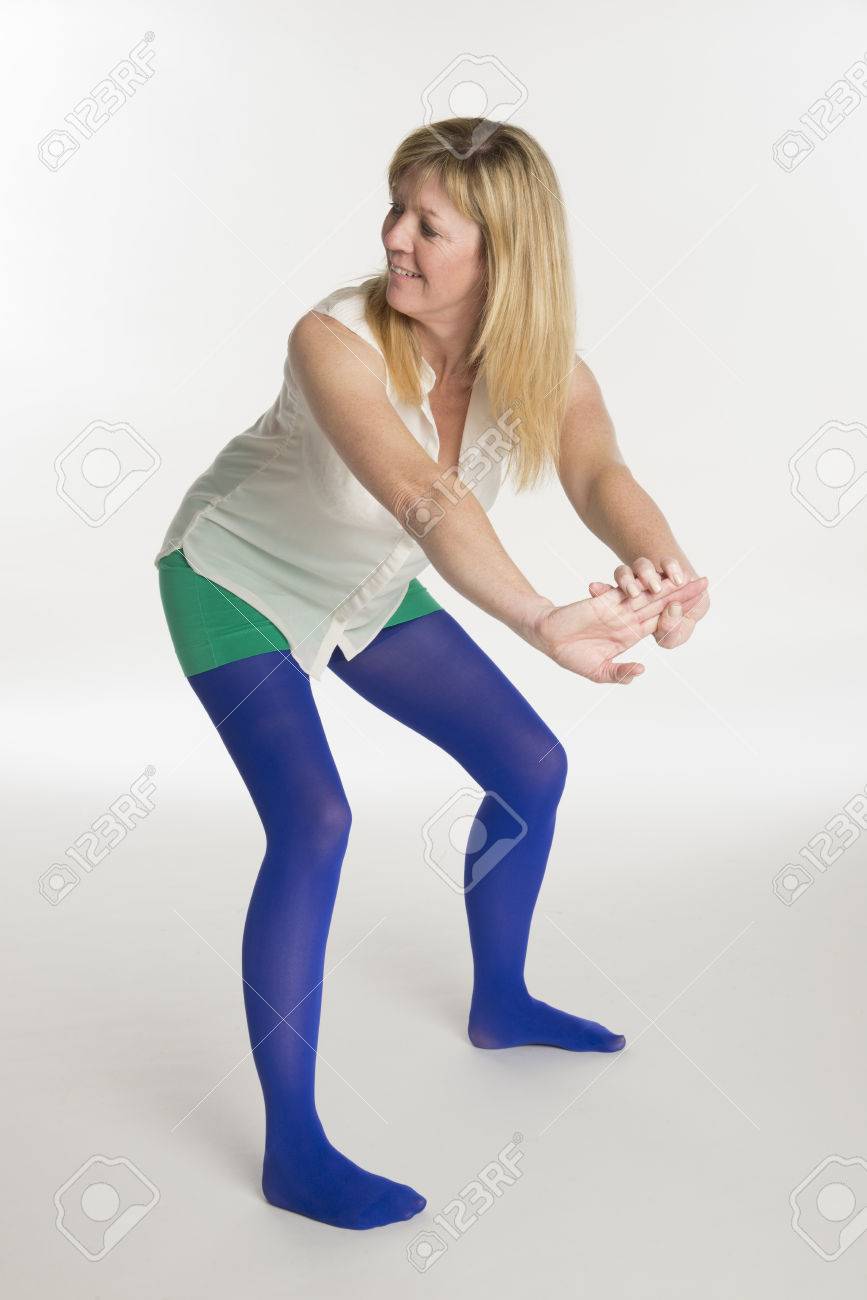 blue dance tights