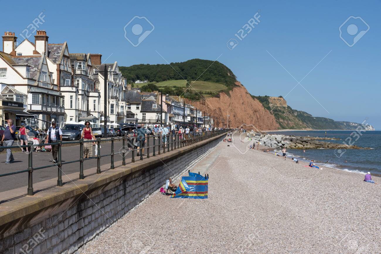 Sidmouth Devon England Uk July 2019 Sidmouth A Popular