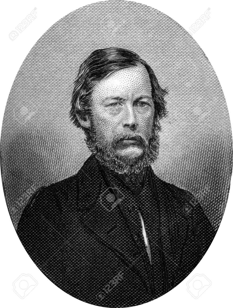 19 世紀弁護士 政治家および南中央アイオワ出身の外交官 ジョン アダム カッソン 12 年 1 月 11 日 1910 年 5 月 18 日 の彫刻 彼は繰り返し 外交で行動する彼の議会の仕事を中断米下院に選出 6 回 の写真素材 画像素材 Image