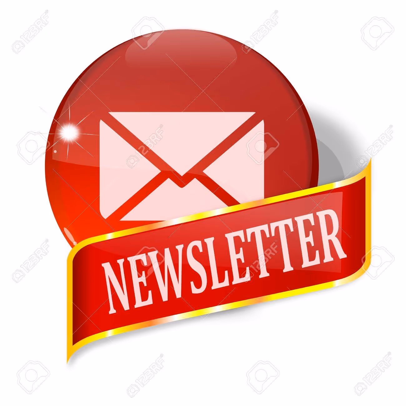 Ball and plate with the words newsletter - vector - 24928160 Ball and plate with the words newsletter - vector - 24928160