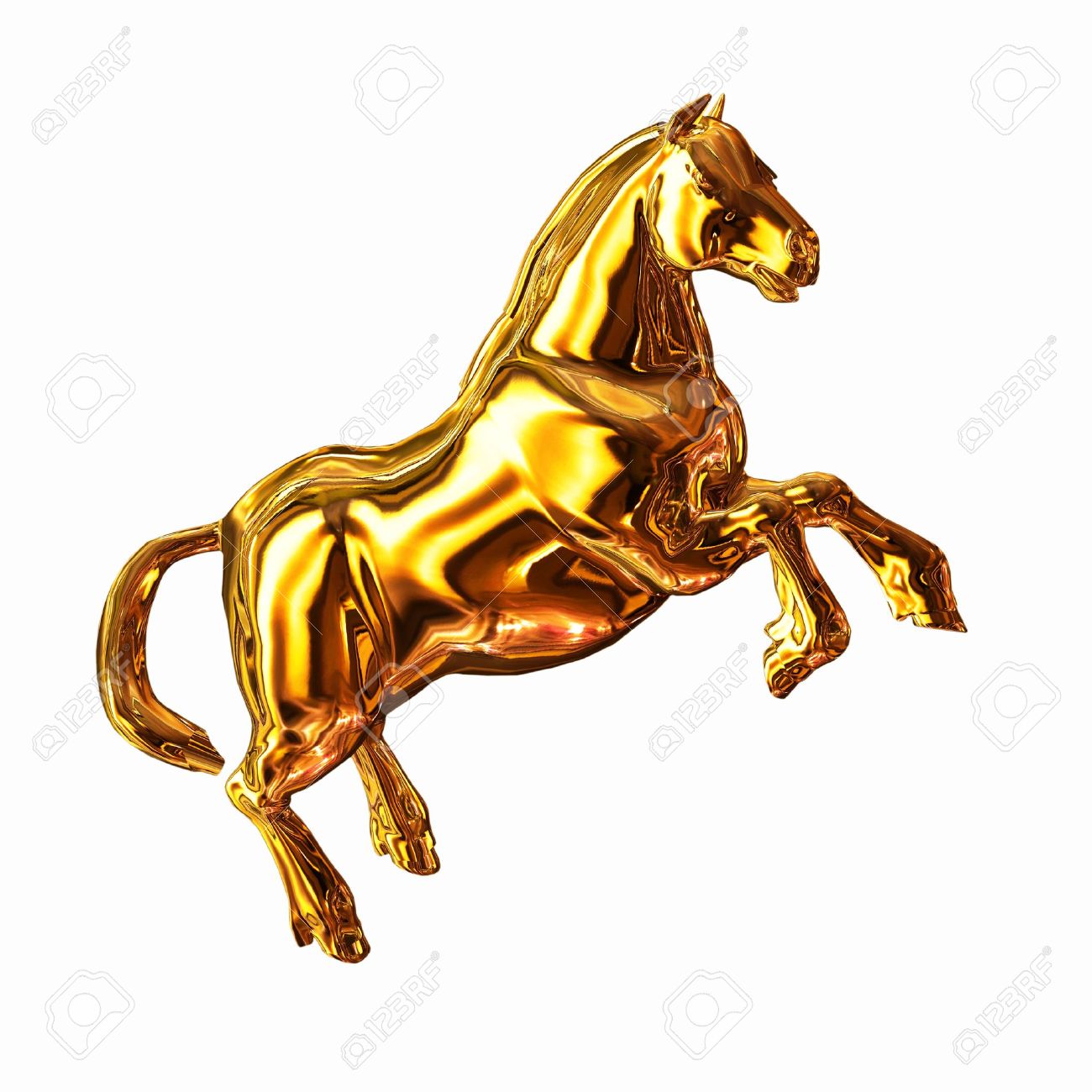 Golden Horse Stock Photo Picture And Royalty Free Image Image