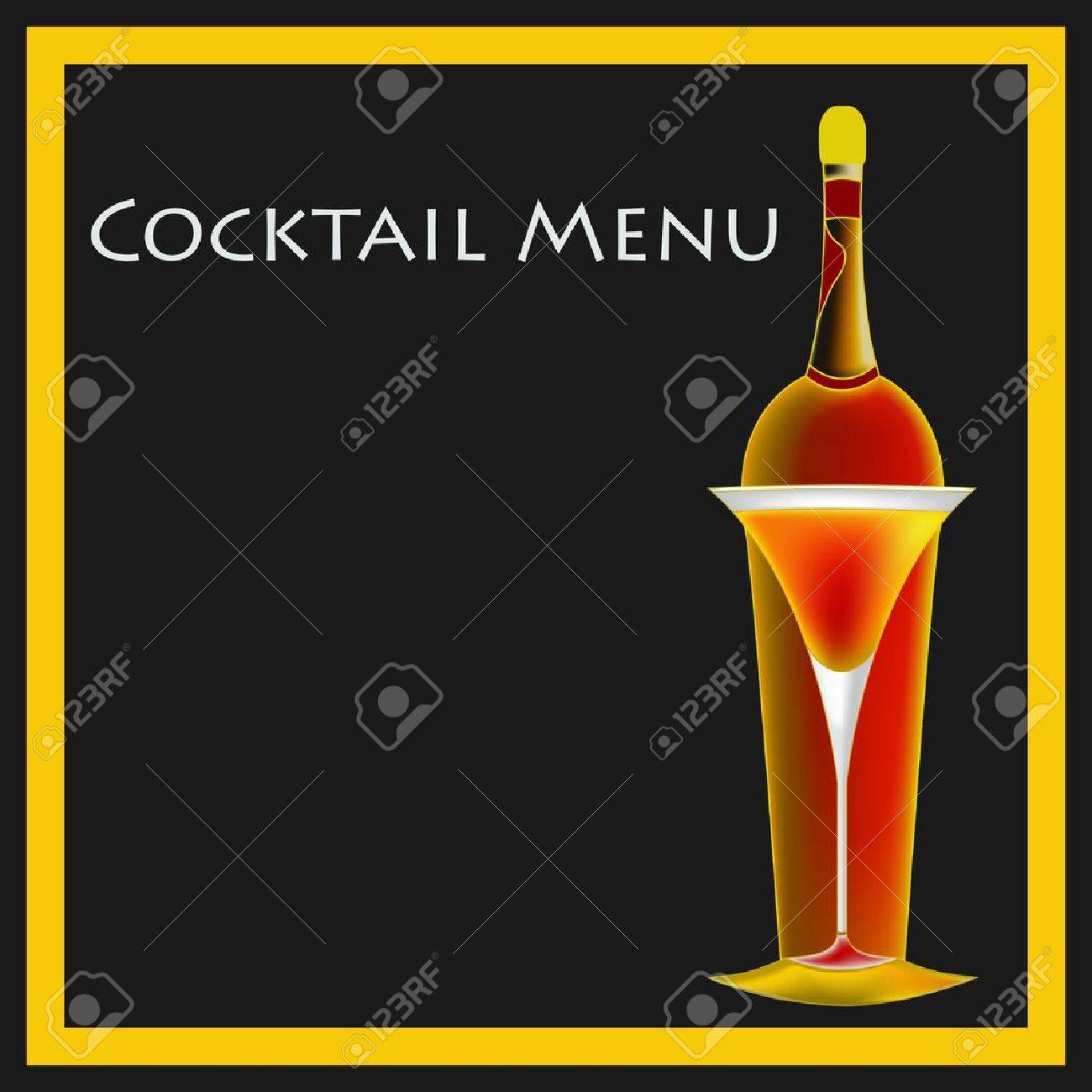 free cocktail menu template